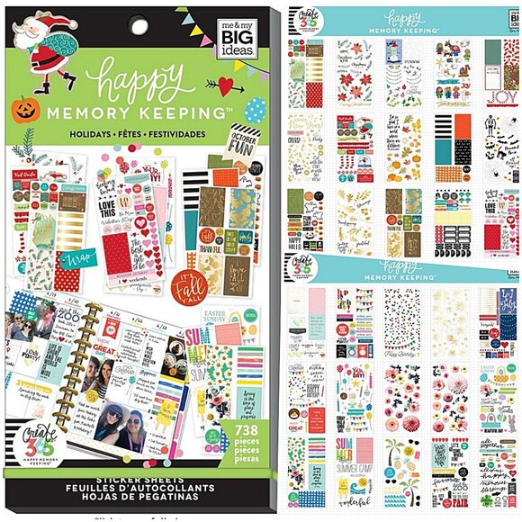 Holidays Seasons 738 Stickers Planner Journal Scrapbooking Vision Board Project - Picture 1 of 5